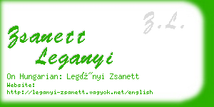 zsanett leganyi business card